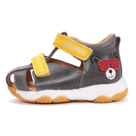 Sandale baieti - Sandale copii baieti din piele DD Step, Albastru - G064-61909