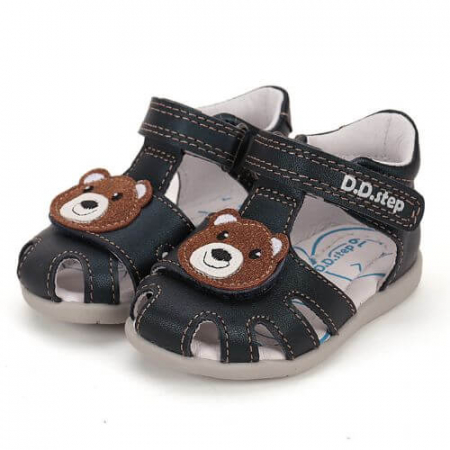 Incaltaminte Baieti - Sandale copii baieti din piele DD Step, Albastru - G075-51284