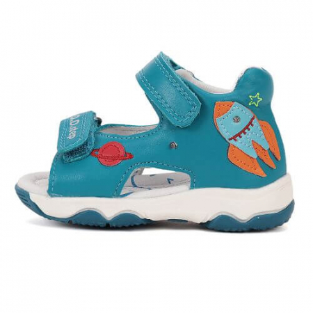 Sandale copii baieti cu LED din piele DD Step, Albastru - G064-51816B [0]