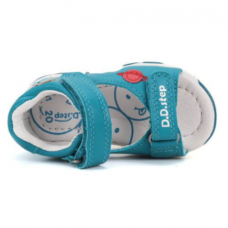 Sandale copii baieti cu LED din piele DD Step, Albastru - G064-51816B [4]