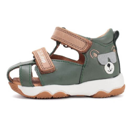 Sandale baieti - Sandale copii baieti din piele DD Step, Verde - G064-61909A