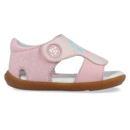 Sandale copii fete din piele Garvalin, Roz - 262328-A032 [1]