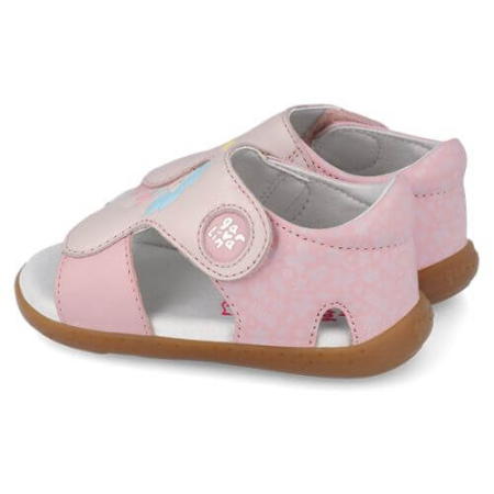 Sandale copii fete din piele Garvalin, Roz - 262328-A032 [3]