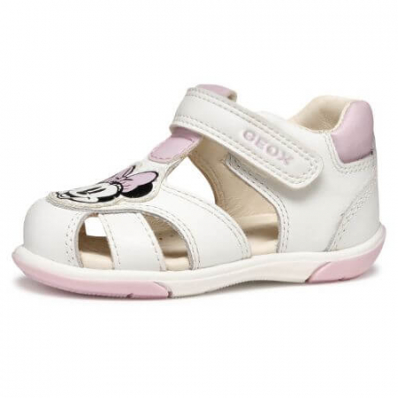 Sandale copii feten piele naturala Geox Minnie Mouse, Alb - B556FE_08554_C0406 [2]