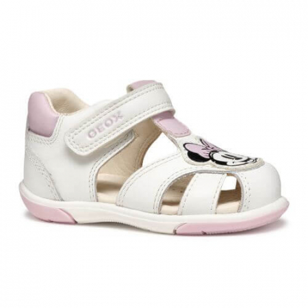 Sandale copii feten piele naturala Geox Minnie Mouse, Alb - B556FE_08554_C0406 [0]