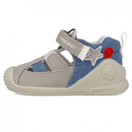Sandale copii baieti din textil Biomecanics, Gri - 252176-B103 [2]
