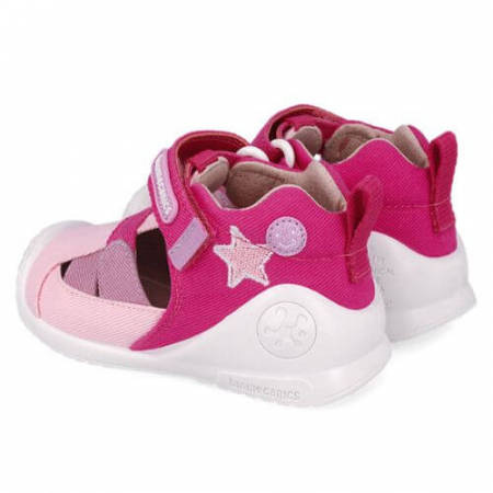 Sandale copii fete din textil Biomecanics, Roz - 252182-A032 [4]