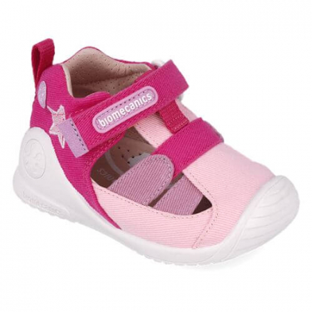 Sandale copii fete din textil Biomecanics, Roz - 252182-A032 [3]