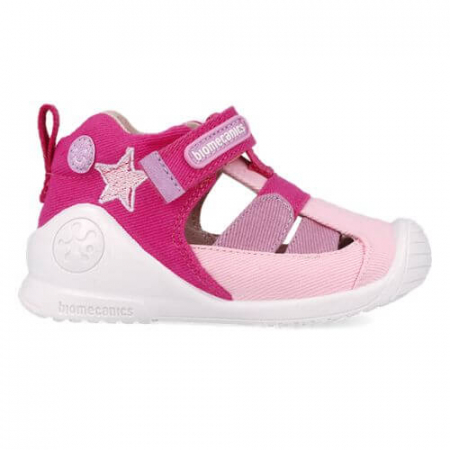 Sandale copii fete din textil Biomecanics, Roz - 252182-A032 [1]