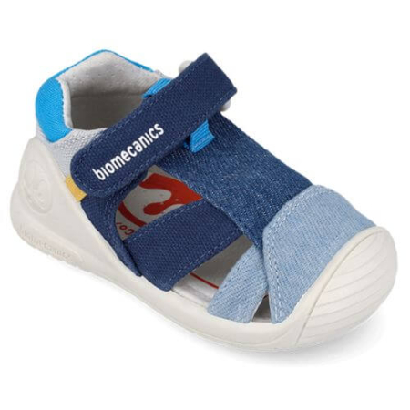 Sandale copii baieti din textil Biomecanics, Albastru - 262186-A008 [2]