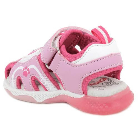 Sandale copii fete din textil cu LED Primigi, Roz - 1457100 [2]