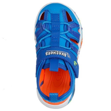 Sandale copii baieti din textil Skechers, Albastru - 407041-LTBL [4]