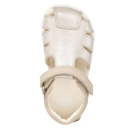 Sandale copii Barefoot fete din piele naturala Geox, Alb - B656QA_0CR85_C5000 [4]