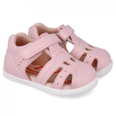 Colectie Primavara - Sandale copii fete calapod lat din piele Biomecanics, Roz - 252165-C032