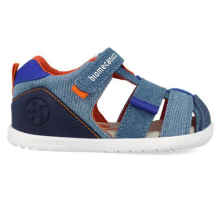 Sandale copii baieti calapod lat din textil Biomecanics, Albastru - 262199-A371 [1]
