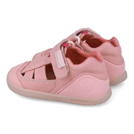 Sandale copii fete calapod lat din textil Biomecanics, Roz - 252195-C847 [1]
