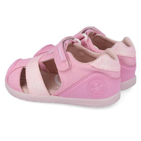 Sandale copii fete calapod lat din textil Biomecanics, Roz - 262194-A032 [3]