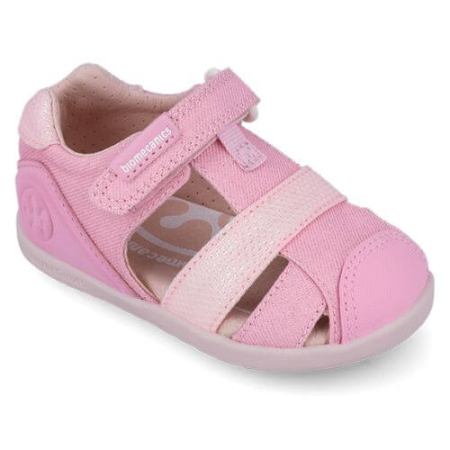 Sandale copii fete calapod lat din textil Biomecanics, Roz - 262194-A032 [1]