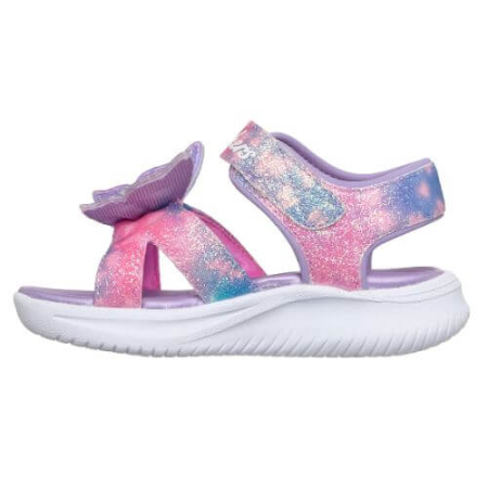 Sandale copii fete cu LED din textil Skechers, Lavanda - 303109-LVMT [4]