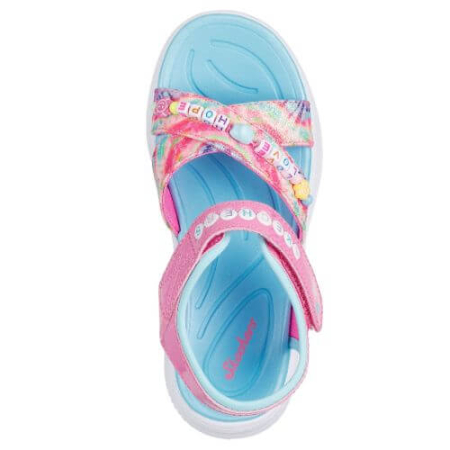 Sandale copii fete din material sintetic Skechers, Roz - 303045-PKMT [3]
