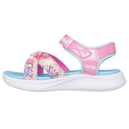 Sandale copii fete din material sintetic Skechers, Roz - 303045-PKMT [2]