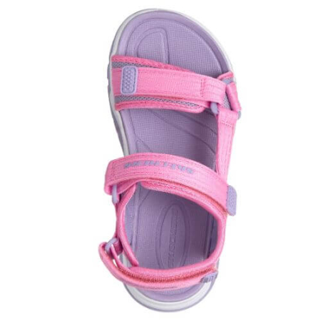 Sandale copii fete din material textil Skechers, Roz - 303221-PKLV [2]