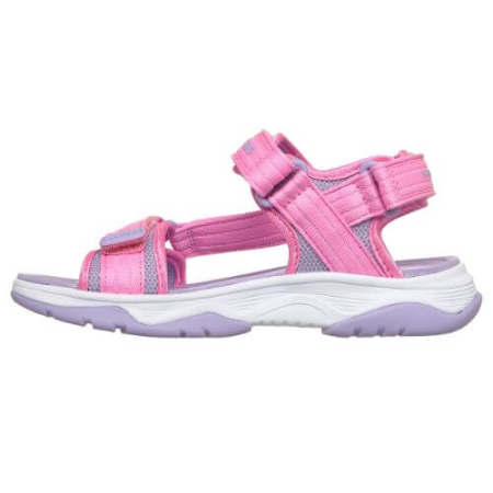 Sandale copii fete din material textil Skechers, Roz - 303221-PKLV [3]