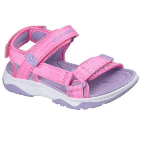 Sandale - Sandale copii fete din material textil Skechers, Roz - 303221-PKLV