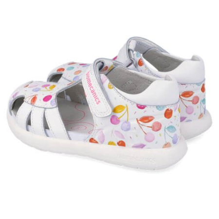 Sandale copii fete din piele Biomecanics, Alb - 262202-A050 [3]