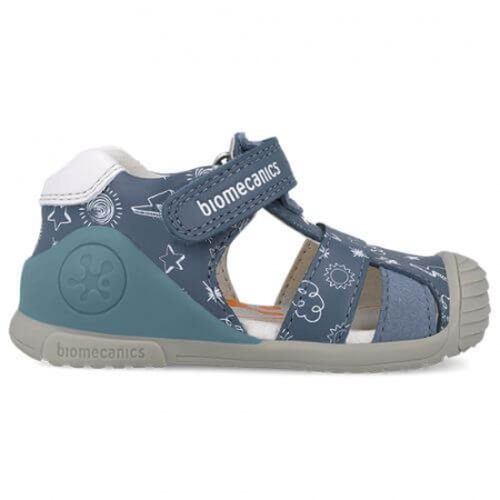 Sandale copii baieti din piele Biomecanics, Albastru - 252116-A556 [1]