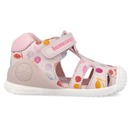Sandale copii fete din piele Biomecanics, Roz - 262104-A779 [2]