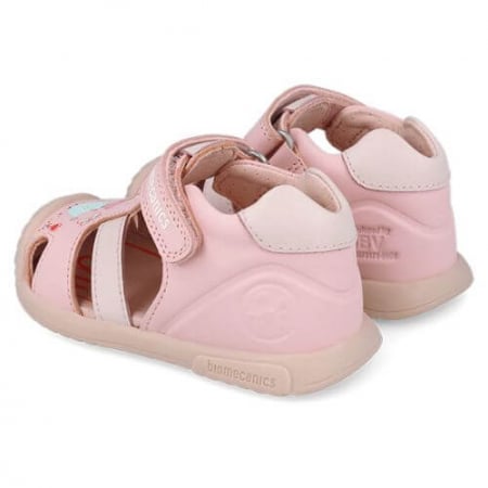Sandale copii fete din piele Biomecanics, Roz - 252106-A032 [3]
