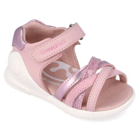 Sandale copii fete din piele Biomecanics, Roz -262140-A032 [1]