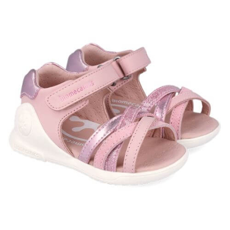 Noua Colectie Primavara - Sandale copii fete din piele Biomecanics, Roz -262140-A032