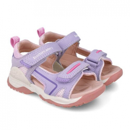 Sandale fete - Sandale copii fete din textil Biomecanics, Lila - 252246-A164