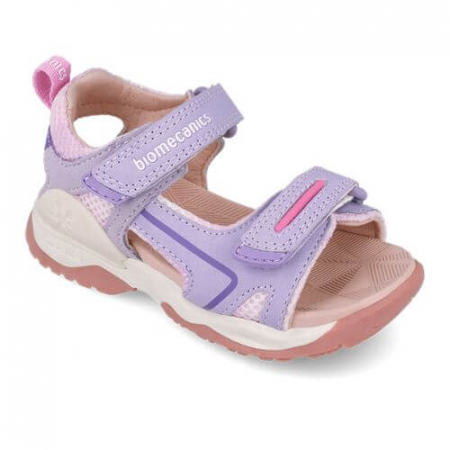 Sandale copii fete din textil Biomecanics, Lila - 252246-A164 [2]