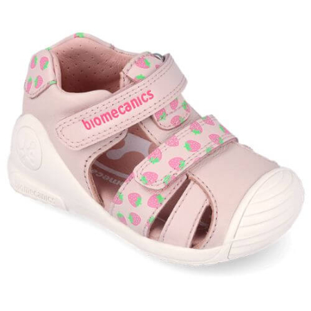 Sandale copii fete din piele Biomecanics, Roz - 262107-A779 [3]