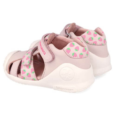 Sandale copii fete din piele Biomecanics, Roz - 262107-A779 [1]