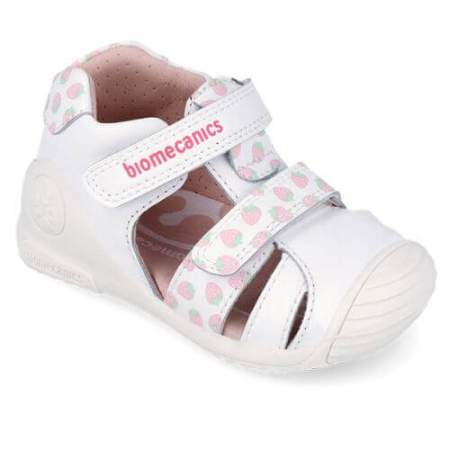 Sandale copii fete din piele Biomecanics, Alb  - 262107-B050 [1]