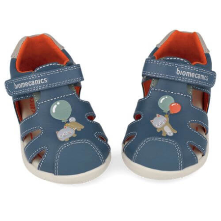 Noua Colectie Primavara - Sandale copii baieti din piele Biomecanics, Albastru - 262167-A556