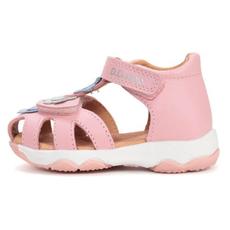 Sandale fete - Sandale copii fete din piele DD Step, Roz - G064-61849B