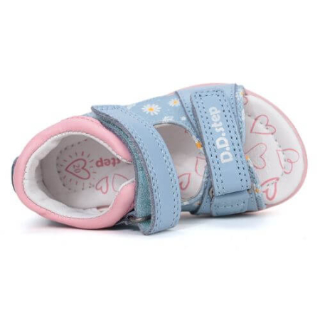 Sandale copii fete din piele DD Step, Albastru - G075-61329A [4]