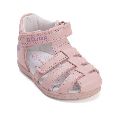 Sandale copii fete din piele DD Step, Roz - G111-61400A [6]