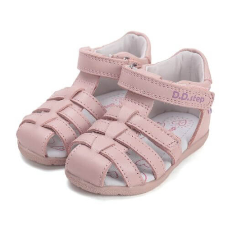 Sandale copii fete din piele DD Step, Roz - G111-61400A [1]