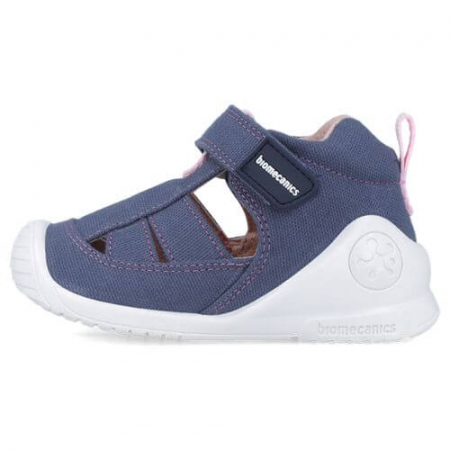 Sandale copii fete din textil Biomecanics, Albastru - 252188-D460 [3]