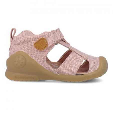 Sandale copii fete din textil Biomecanics, Roz - 252181-B032 [1]
