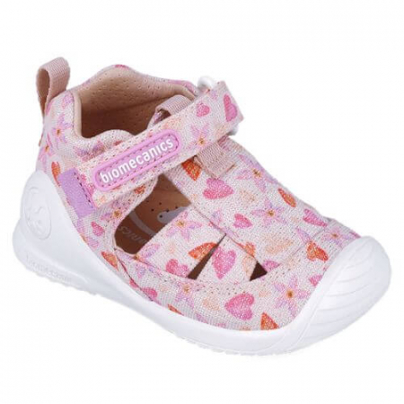 Sandale copii fete din textil Biomecanics, Roz - 252185-A032 [3]