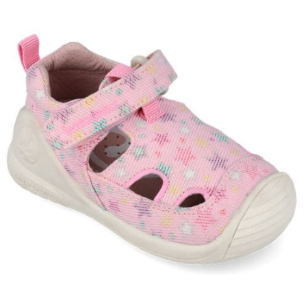 Colectie Primavara - Sandale copii fete din textil Biomecanics, Roz - 262177-A032