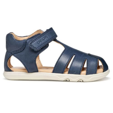 Sandale baieti - Sandale copii Barefoot baieti din piele naturala Geox, Albastru - B656PC_000CL_C4002