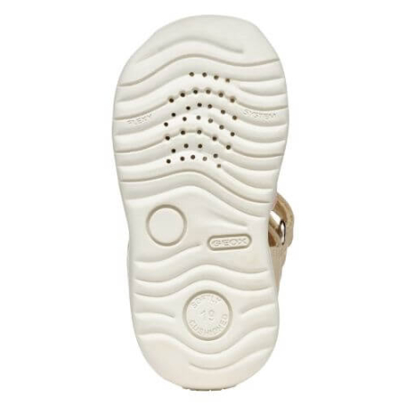 Sandale copii Machia fete din piele naturala Geox, Crem - B254WB_08502_C1M2M [8]